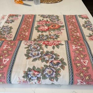 Vintage Laura Ashley English Country Floral Cotton Fabric 8 Yards Cottagecore